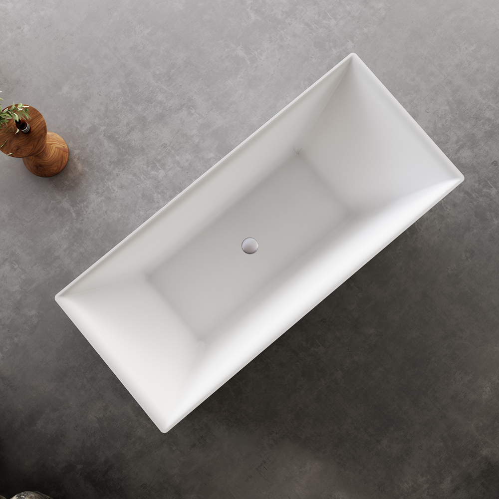  مغطس / بانيو ديكور فاخر ابيض فيركو مقاس VERCO 160X70 cm 