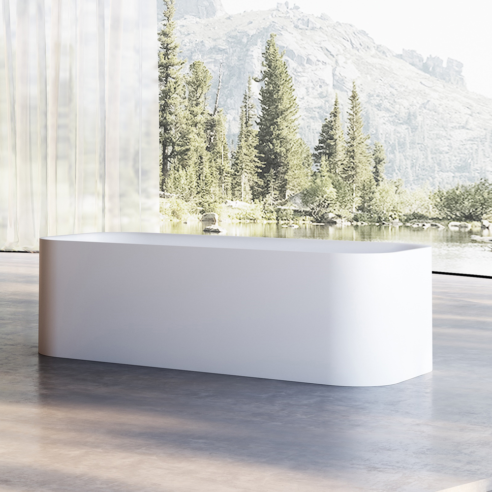  مغطس / بانيو ديكور فاخر ابيض فيركو مقاس VERCO 170X75 cm 