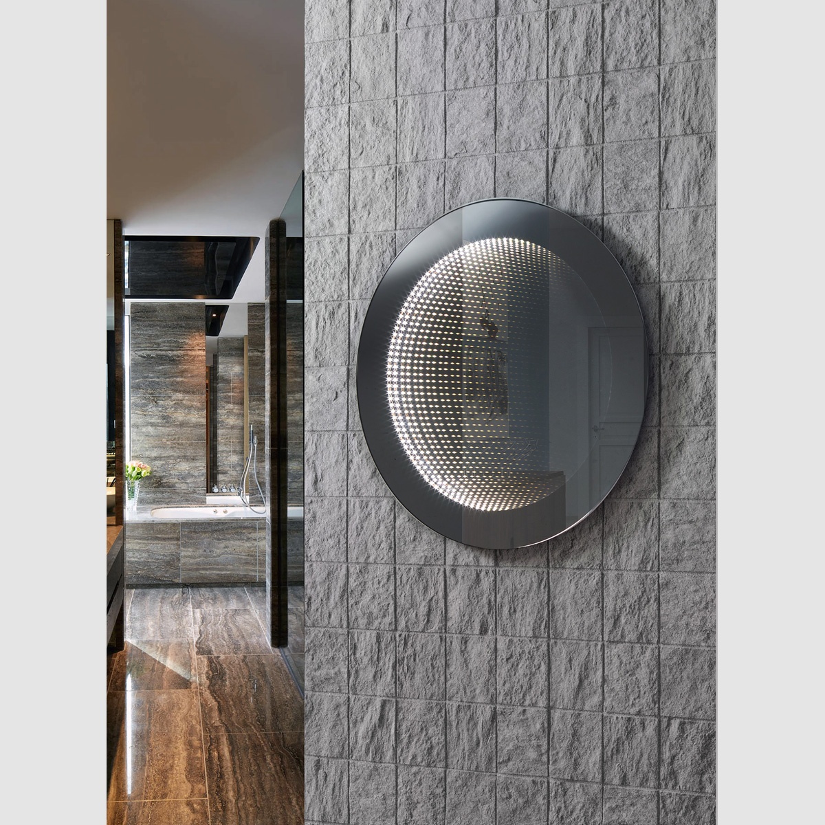  مرايا سحرية دائري اسود مقاس 80x80 cm فيركو - VERCO 