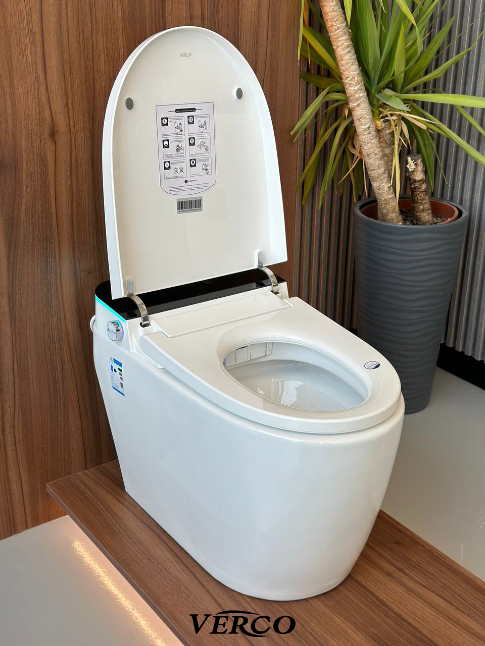  Smart Electronic Toilet with Remote Control – VERCO 25–30 cm 