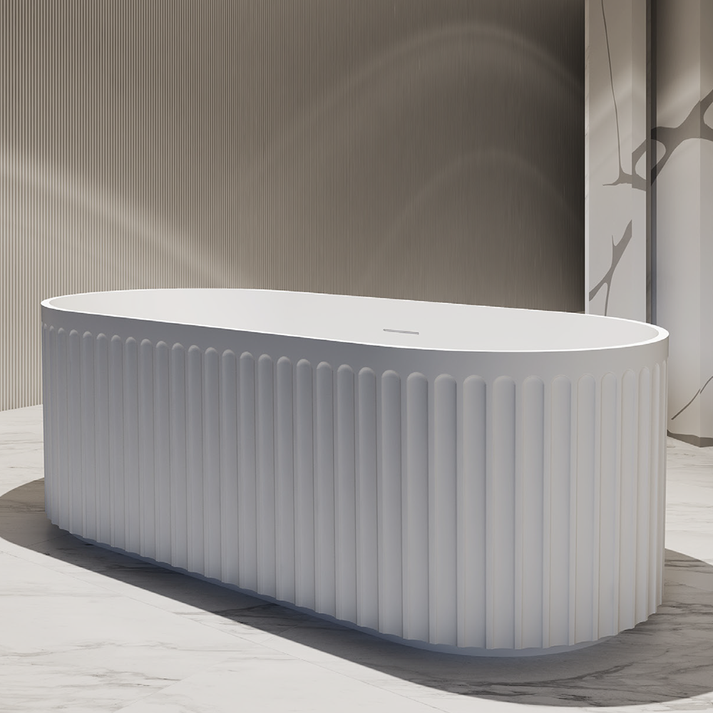  مغطس / بانيو ديكور فاخر ابيض فيركو مقاس VERCO 170X80 cm 