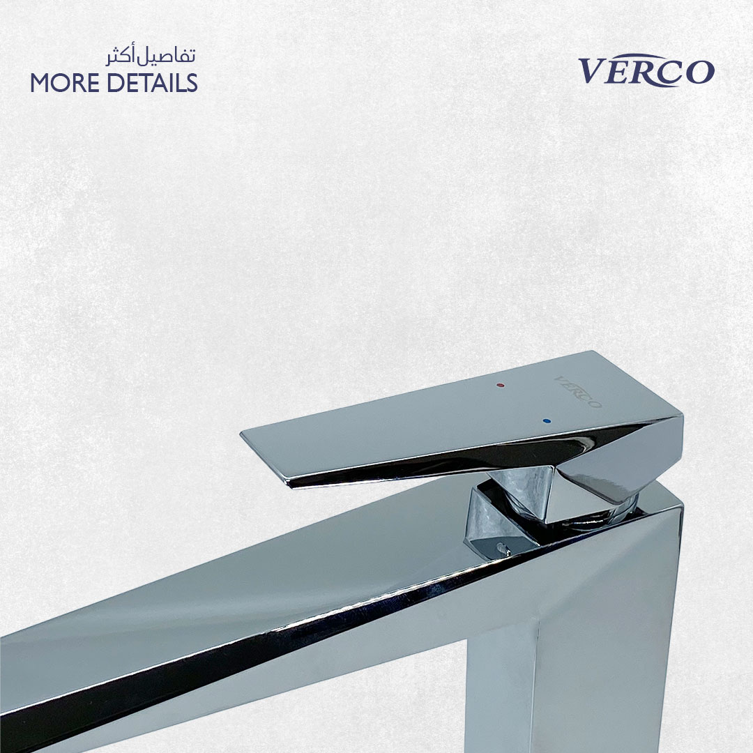   خلاط مغسلة طويل كروم فيركو VERCO 