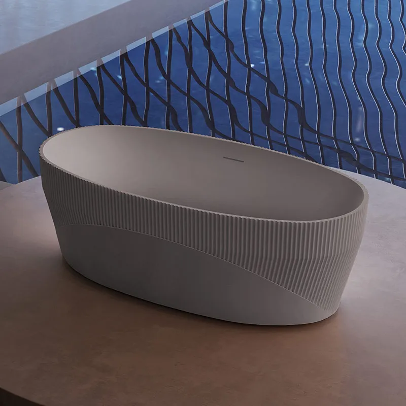  مغطس / بانيو ديكور فاخر رمادي VERCO 180*85 