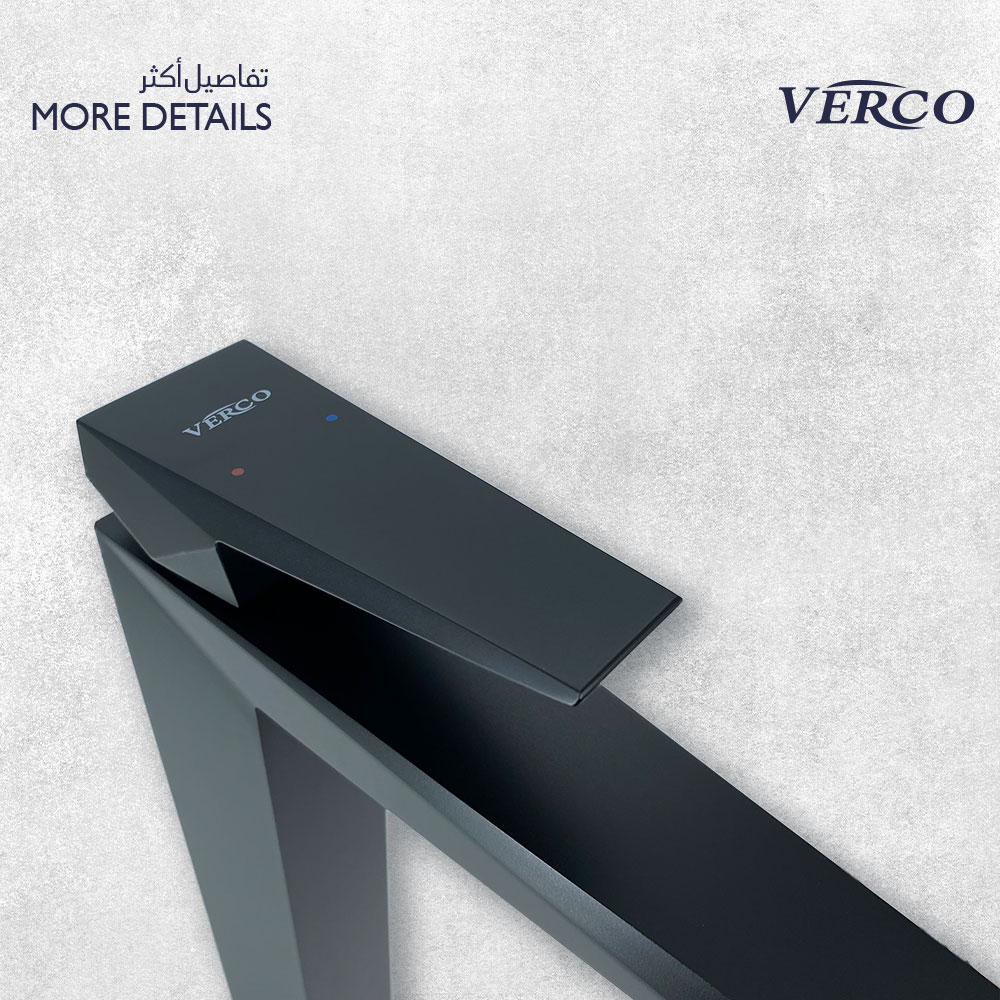  خلاط مغسلة طويل اسود فيركو VERCO 