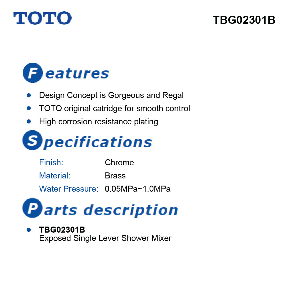  TOTO TBG02301B   خلاط طهارة كروم 