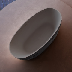  مغطس / بانيو ديكور فاخر رمادي VERCO 180*85 