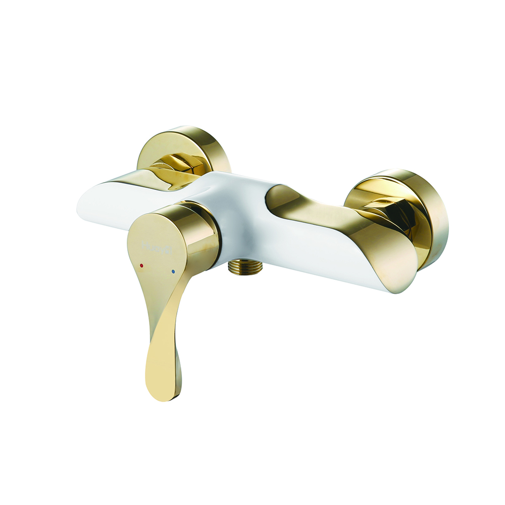  VERCO White and Gold Bidet Mixer 