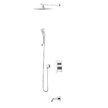  طقم خلاط جداري 4 قطع كروم VERCO VR-1142 