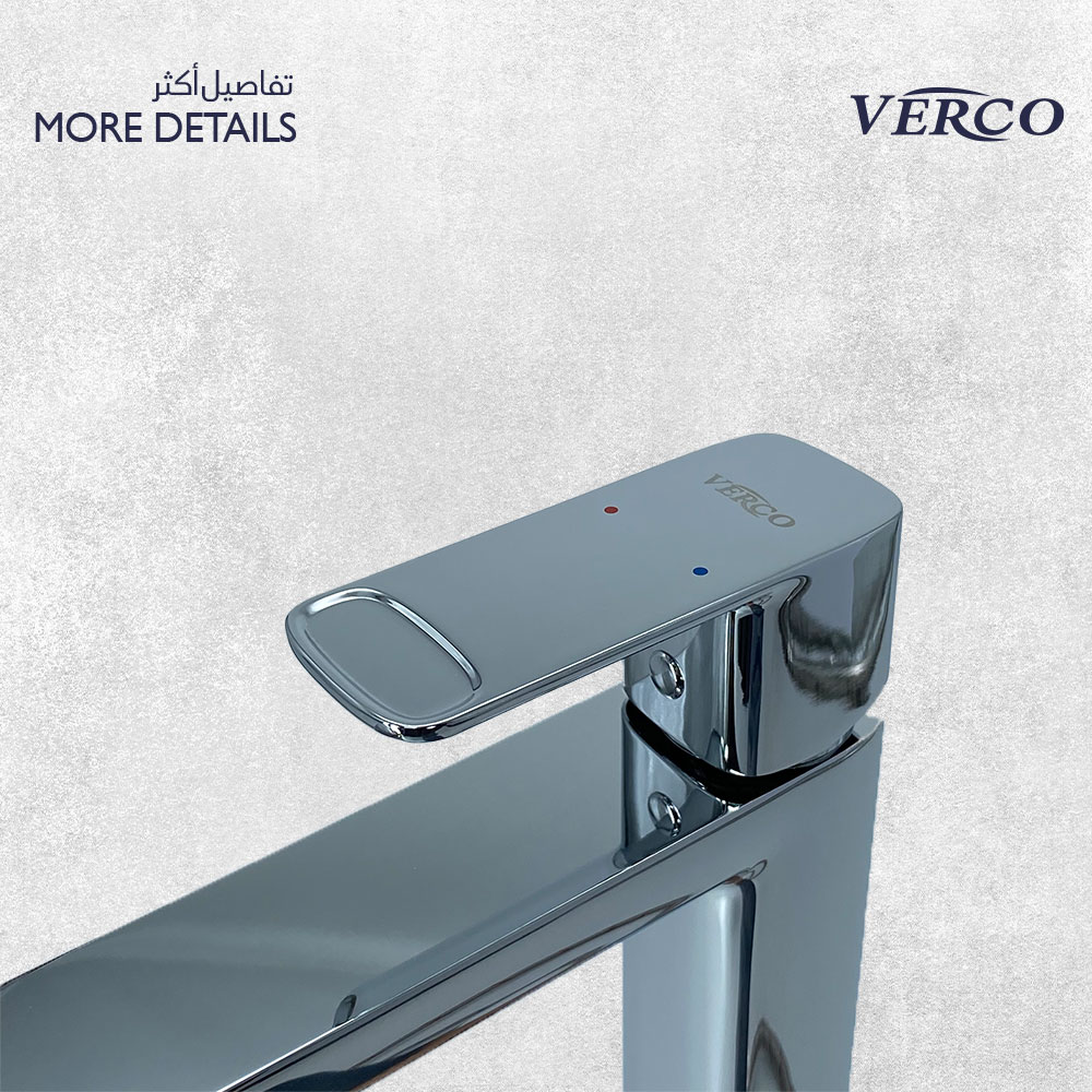  خلاط مغسلة طويل كروم فيركو VERCO 