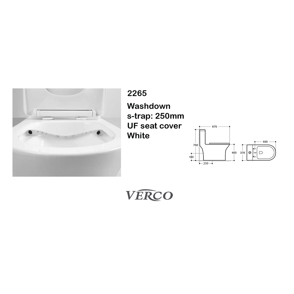  كرسي فرنجي ابيض فيركو مقاس VERCO 25cm 