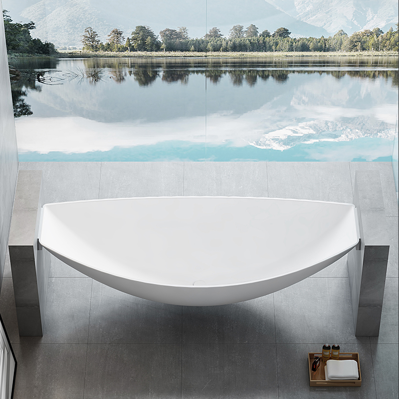 مغطس / بانيو ديكور معلق فاخر ابيض فيركو مقاس VERCO 200X85 cm 