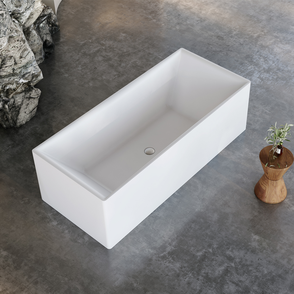  مغطس / بانيو ديكور فاخر ابيض فيركو مقاس VERCO 160X70 cm 