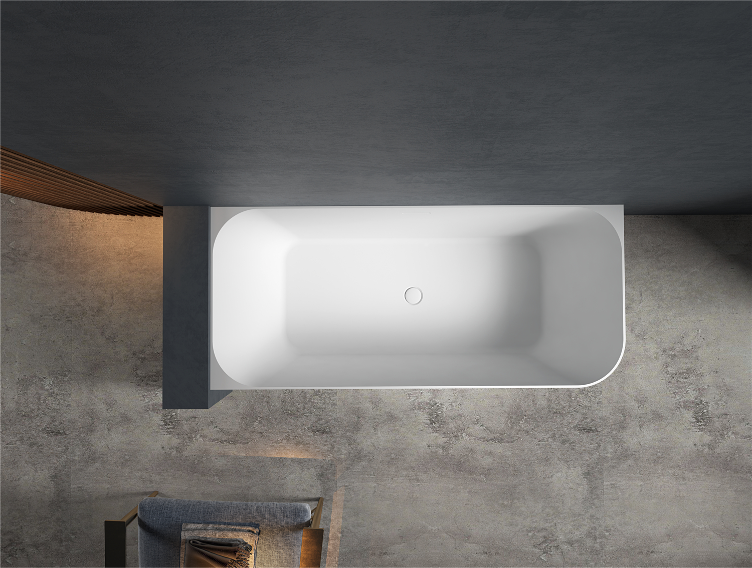  مغطس / بانيو ديكور فاخر ابيض فيركو (R) مقاس VERCO 170X75 cm 