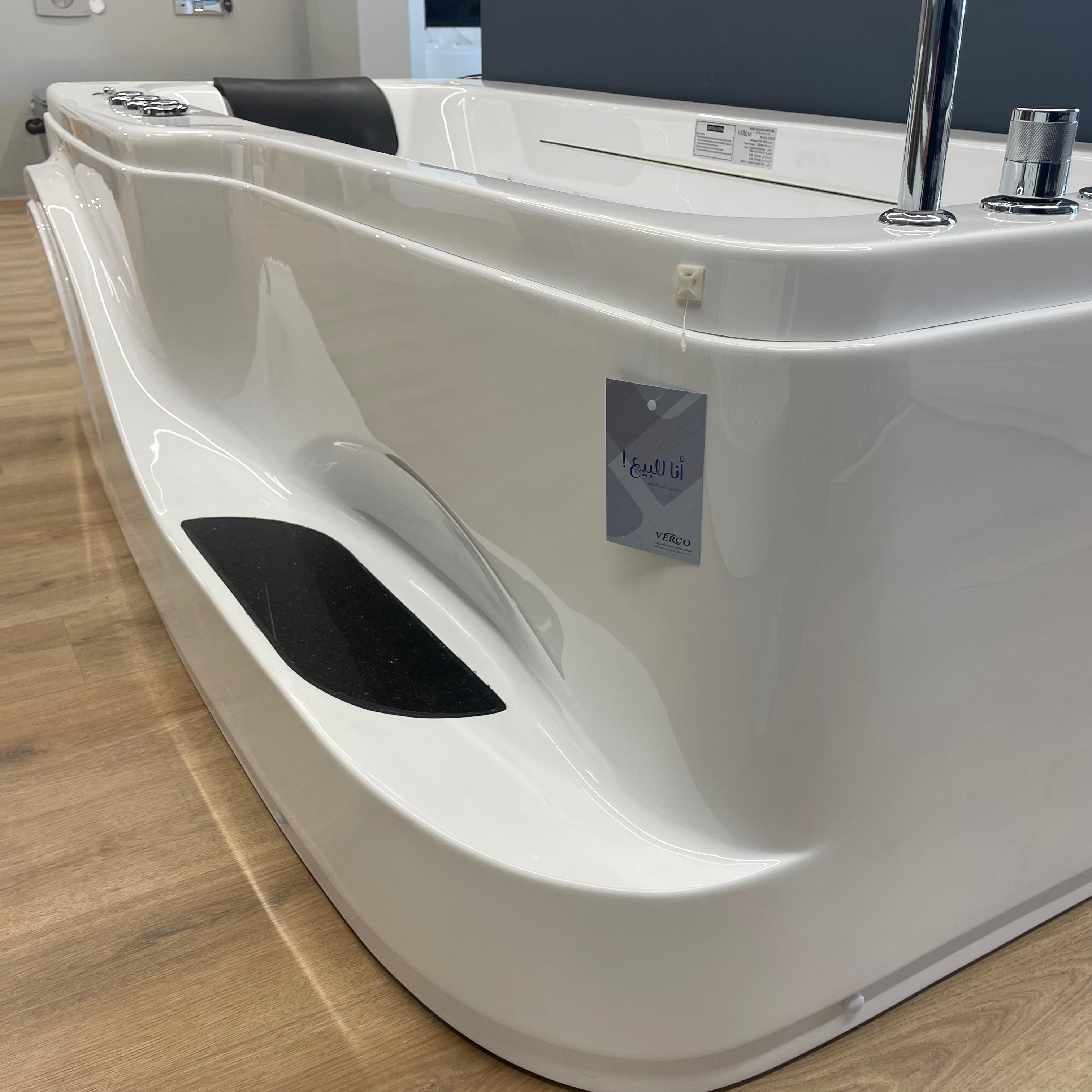  Luxury Waterfall Jacuzzi, White – VERCO, Size 185 × 95 cm 