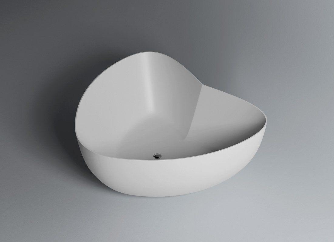  مغطس / بانيو ديكور فاخر ابيض فيركو مقاس VERCO 150X130 cm 