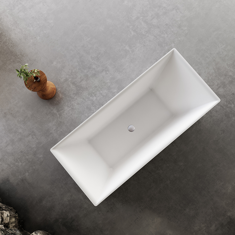  بانيو ديكور ابيض فيركو مقاس  VERCO 170X75 cm 