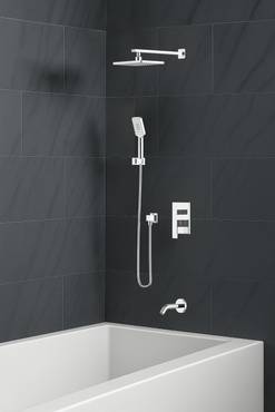  طقم خلاط جداري 4 قطع كروم VERCO VR-1142 