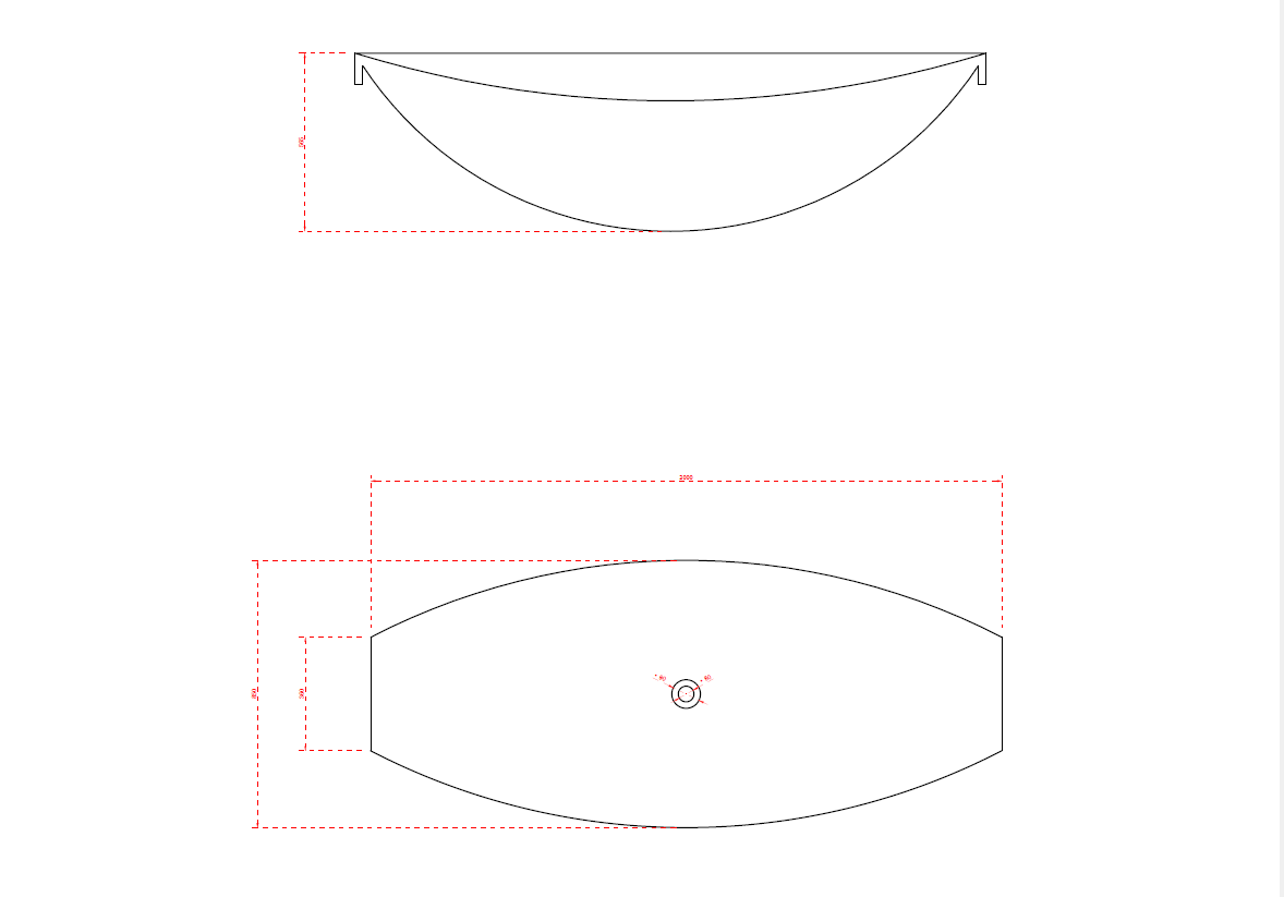  مغطس / بانيو ديكور معلق فاخر ابيض فيركو مقاس VERCO 200X85 cm 