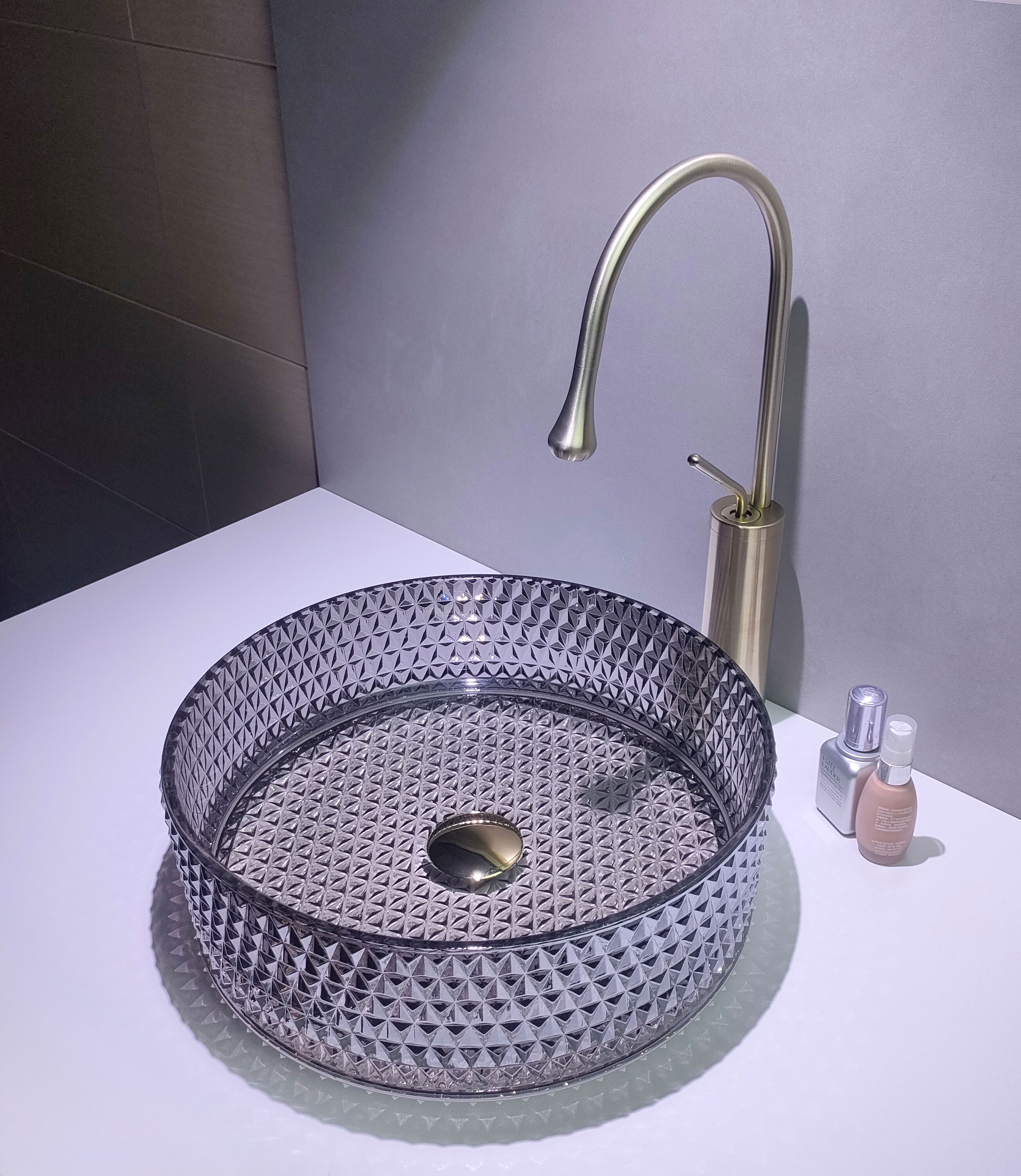  حوض مغسلة كرستال بدون هراب مقاس 36*36 فيركو  VERCO  