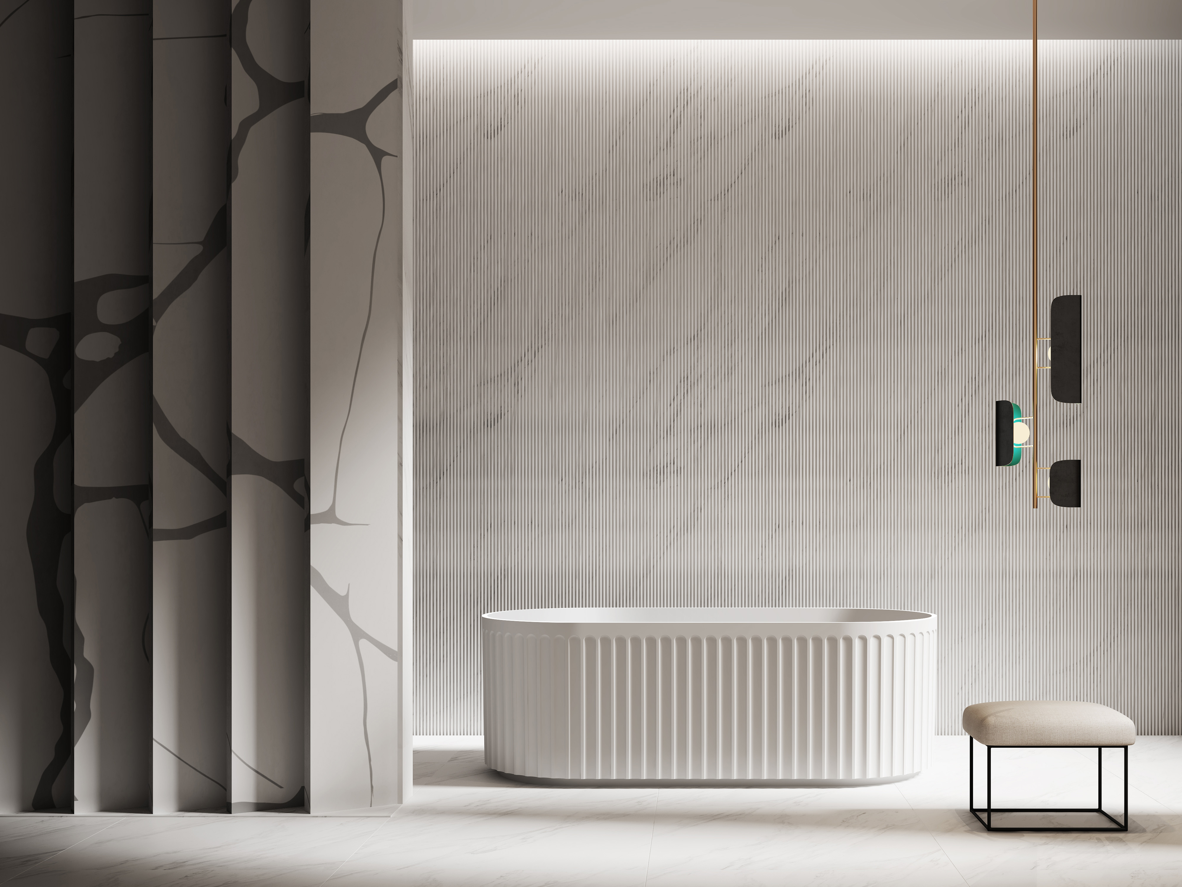  مغطس / بانيو ديكور فاخر ابيض فيركو مقاس VERCO 170X80 cm 
