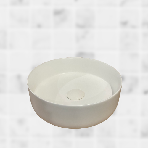  حوض مغسلة خارجي دائري هراب ابيض مطفي مقاس مقاس 36X36 cm  فيركو  VERCO 