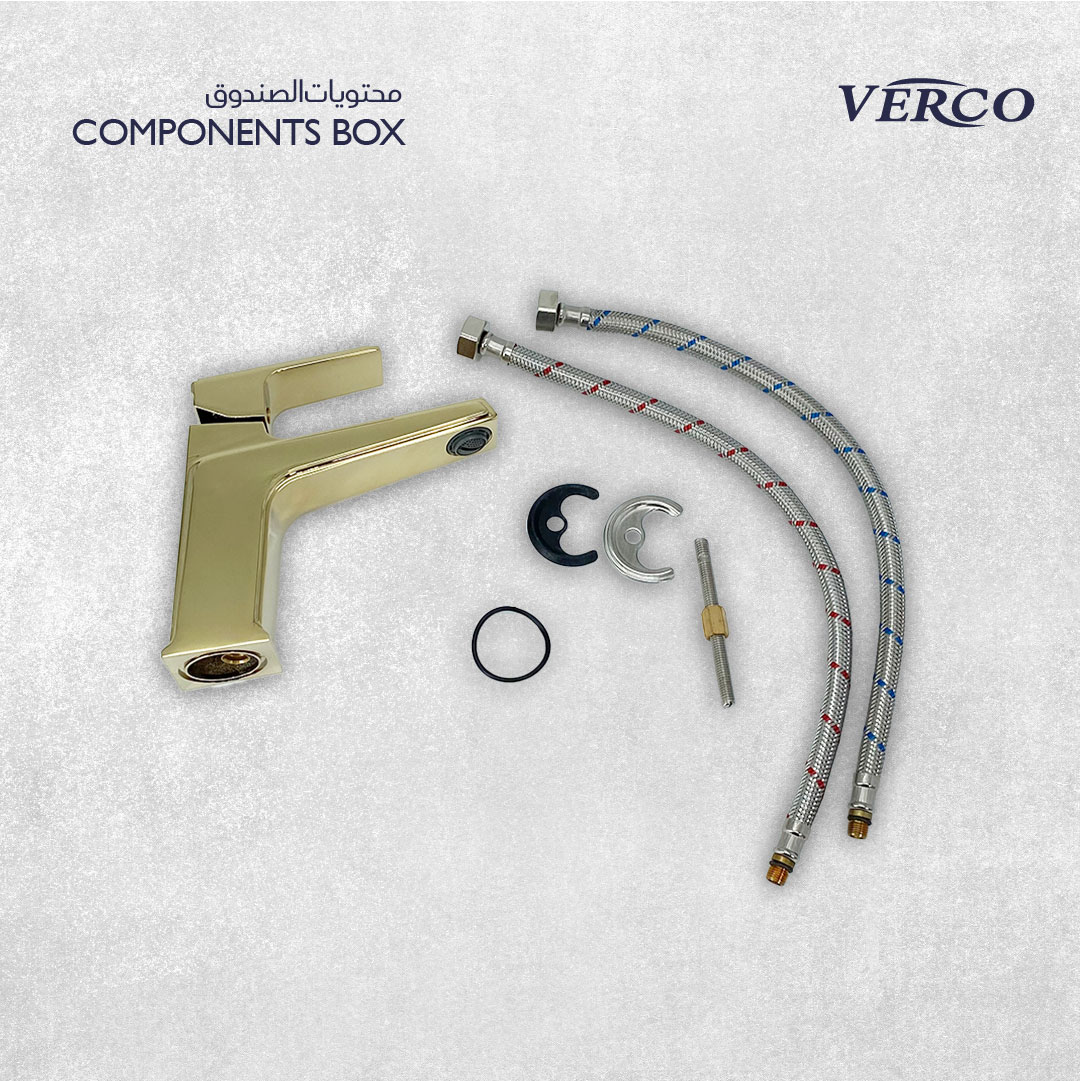 خلاط مغسلة ذهبي فيركو VERCO 