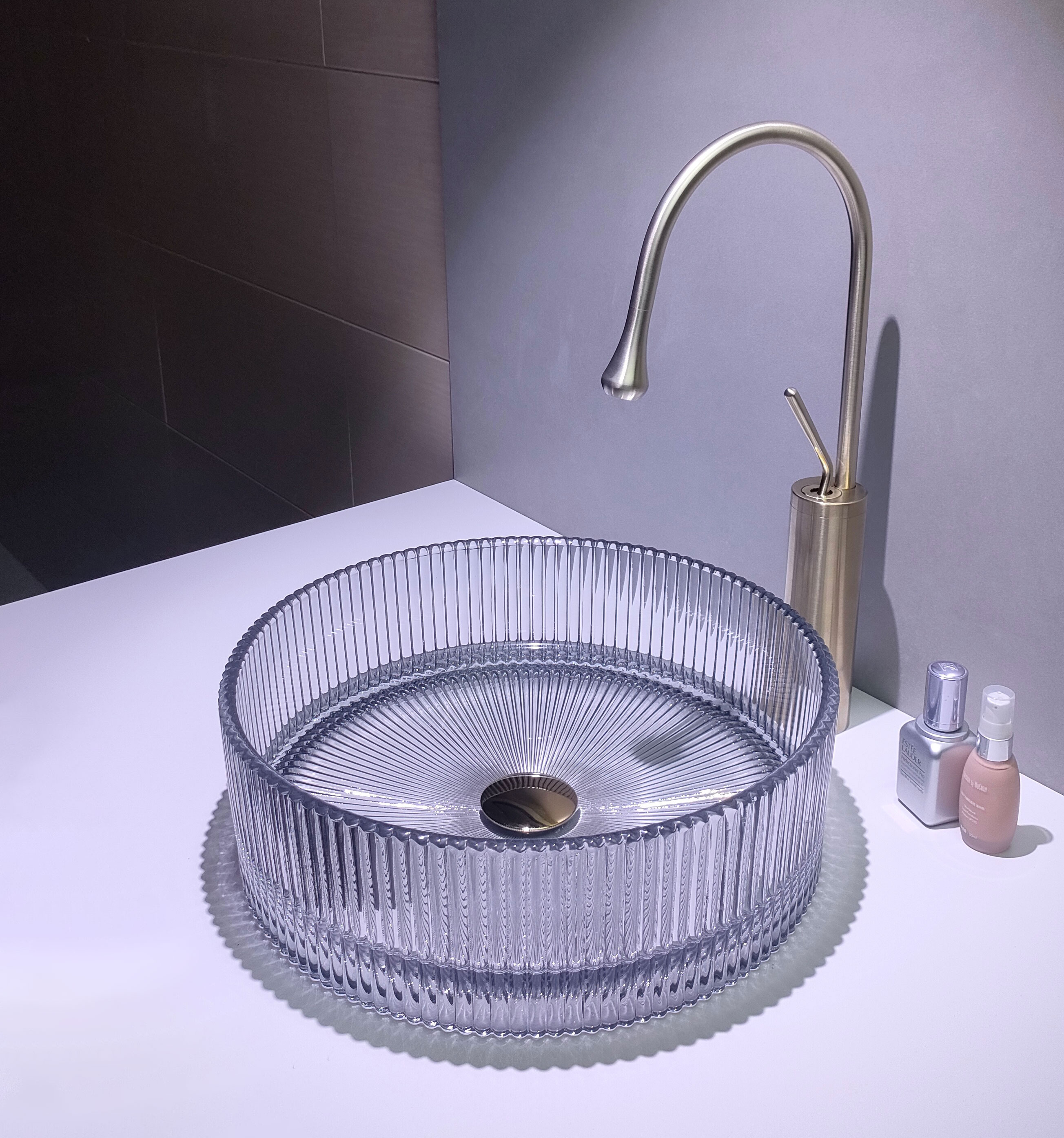  حوض مغسلة كرستال بدون هراب مقاس 39*39  فيركو  VERCO  
