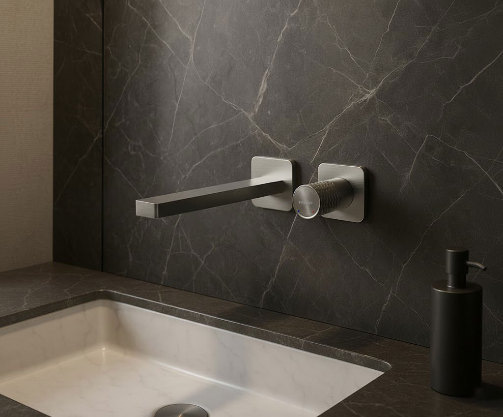  خلاط مغسلة جداري نيكل VERCO VR-1120 