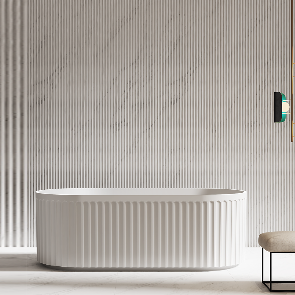  مغطس / بانيو ديكور فاخر ابيض فيركو مقاس VERCO 170X80 cm 
