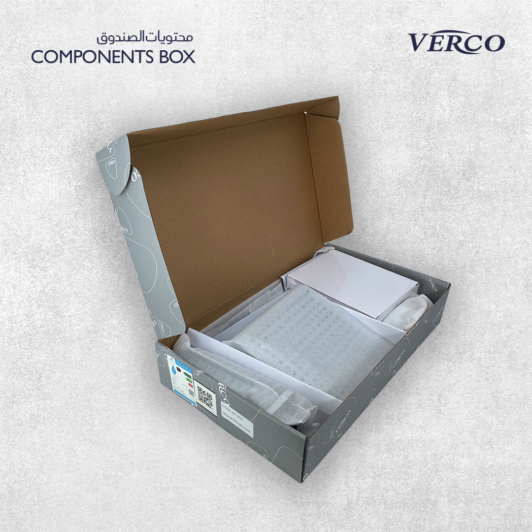  طقم خلاط جداري 3 قطع كروم  VERCO 