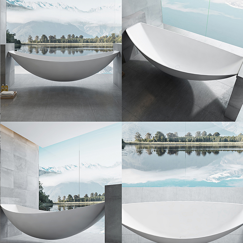  مغطس / بانيو ديكور معلق فاخر ابيض فيركو مقاس VERCO 200X85 cm 