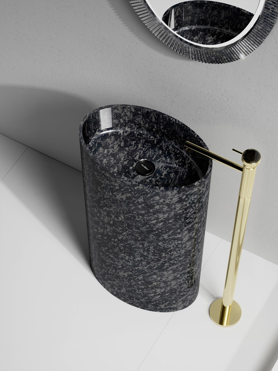  مغسلة ديكور فاخره كربون فايبر 50*32 فيركو VERCO 
