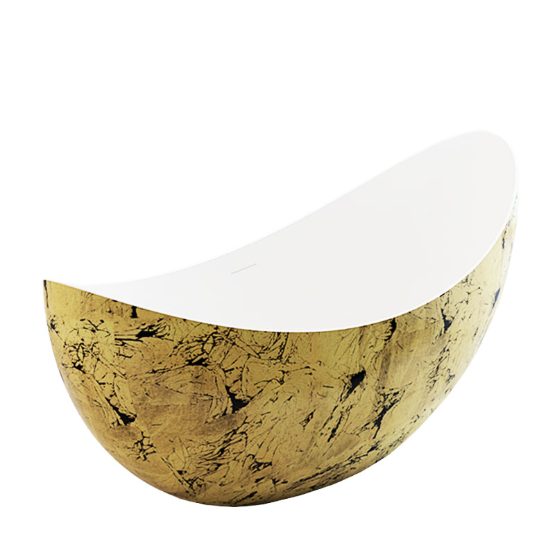  مغطس / بانيو ديكور فاخر ذهبي اسود فيركو مقاس VERCO 180X80 cm 