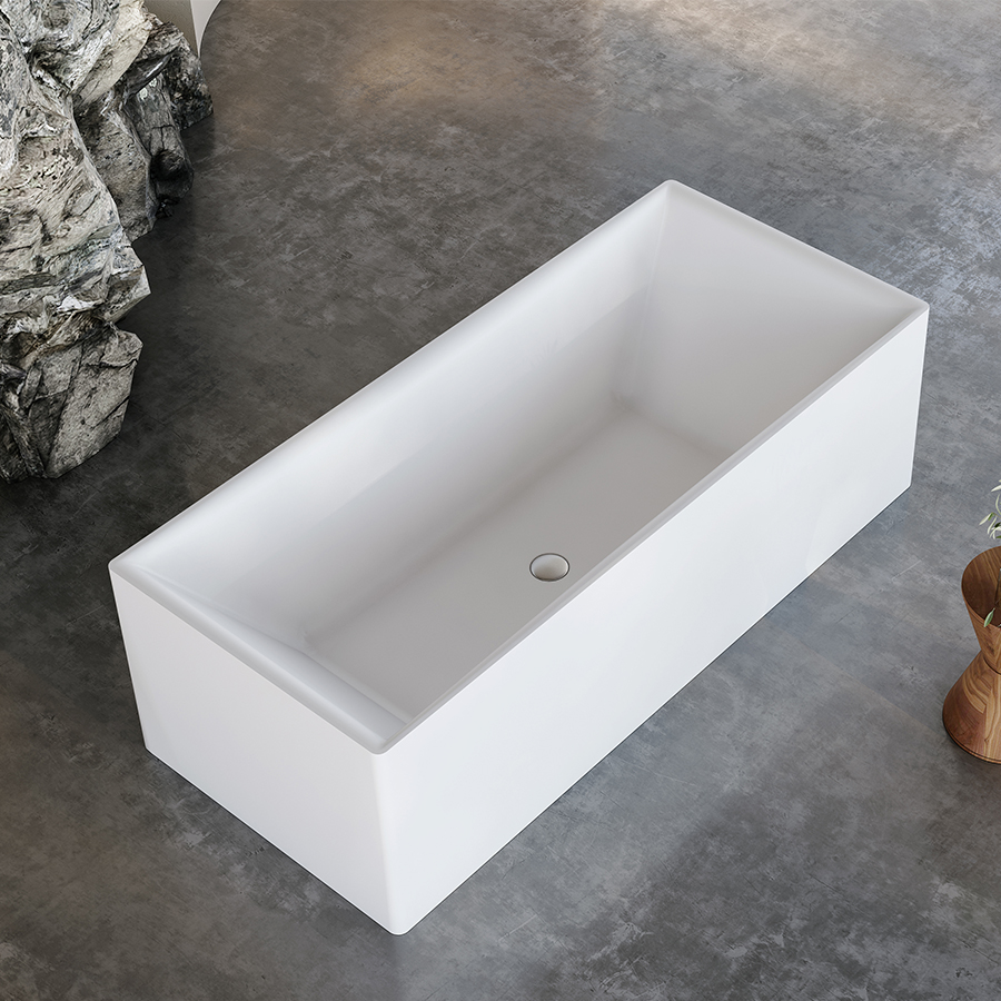  بانيو ديكور ابيض فيركو مقاس  VERCO 170X75 cm 