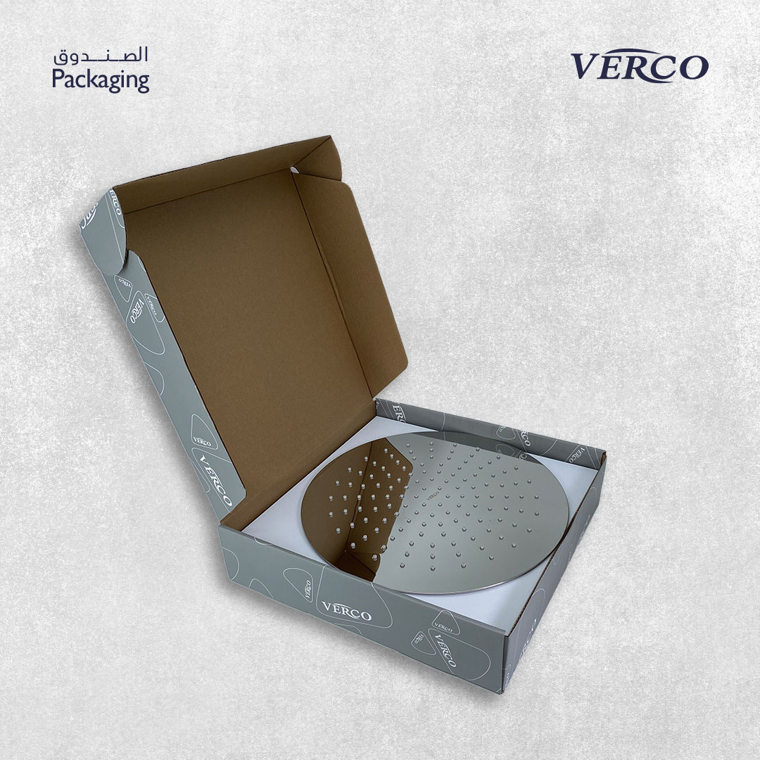  طاسة دش مطري سقفي دائري كروم مقاس 40 سم  verco 