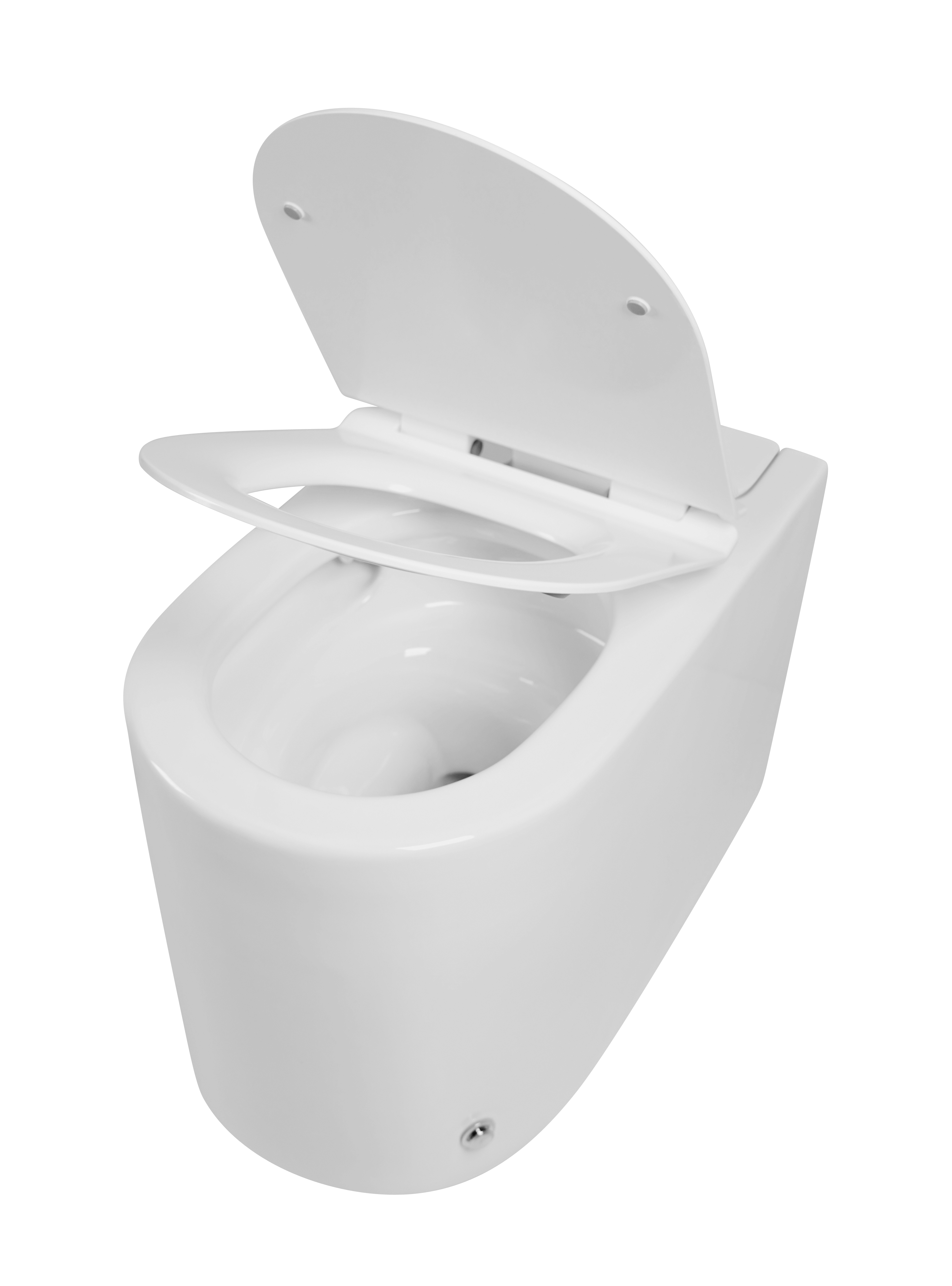  كرسي فرنجي ارضي يعمل بضغط الماء  ابيض فيركو مقاس VERCO 30cm 