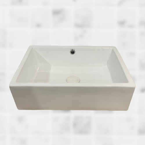  حوض مغسلة خارجي ابيض  مقاس 51X36 cm  فيركو  VERCO 