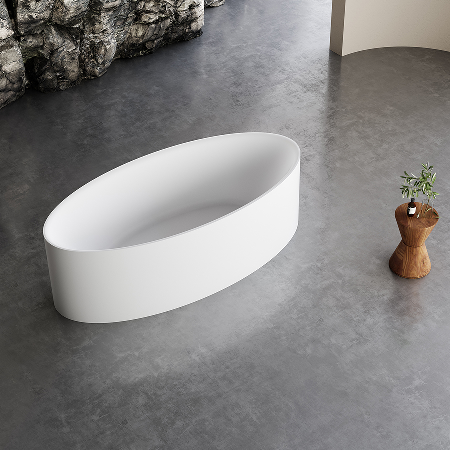  مغطس / بانيو ديكور ابيض فيركو مقاس VERCO 170X80 cm 