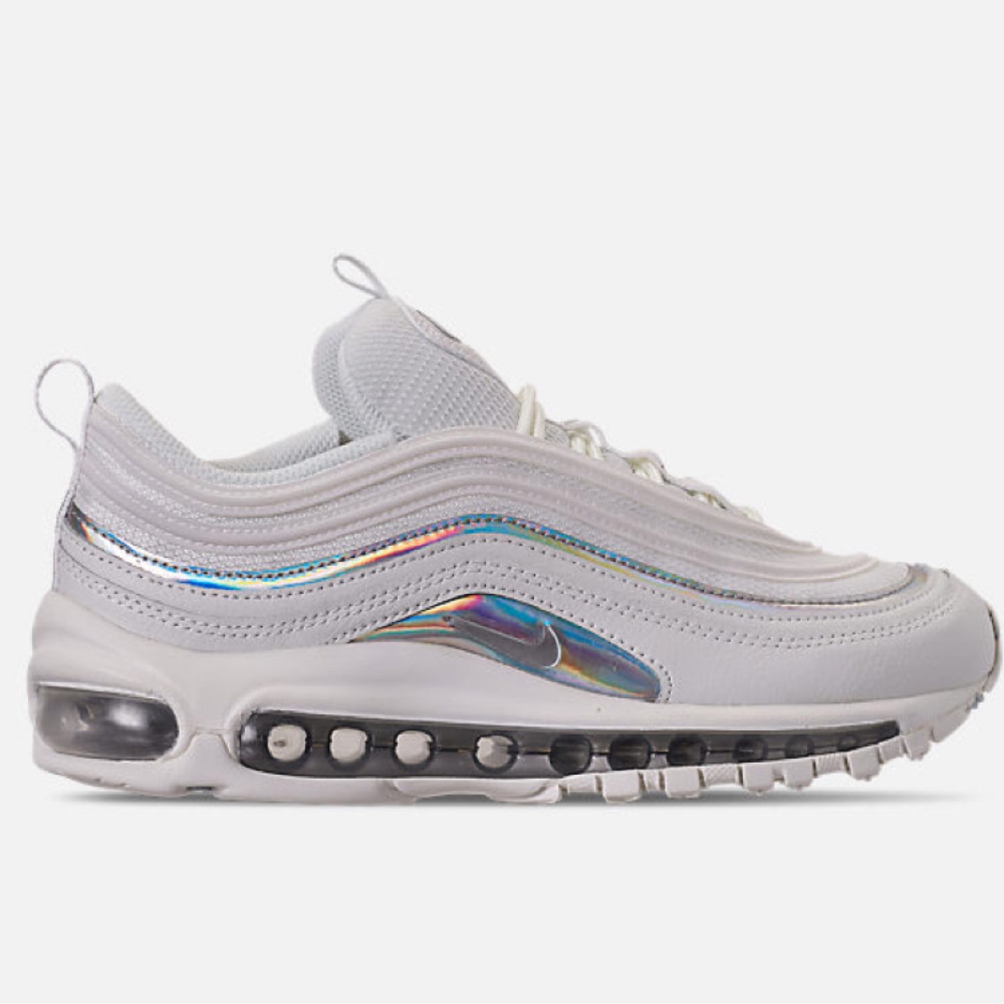 nike air max 97 white silver iridescent