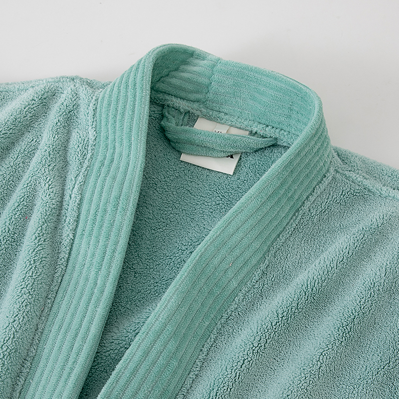 Turquoise Cotton Bathrobe