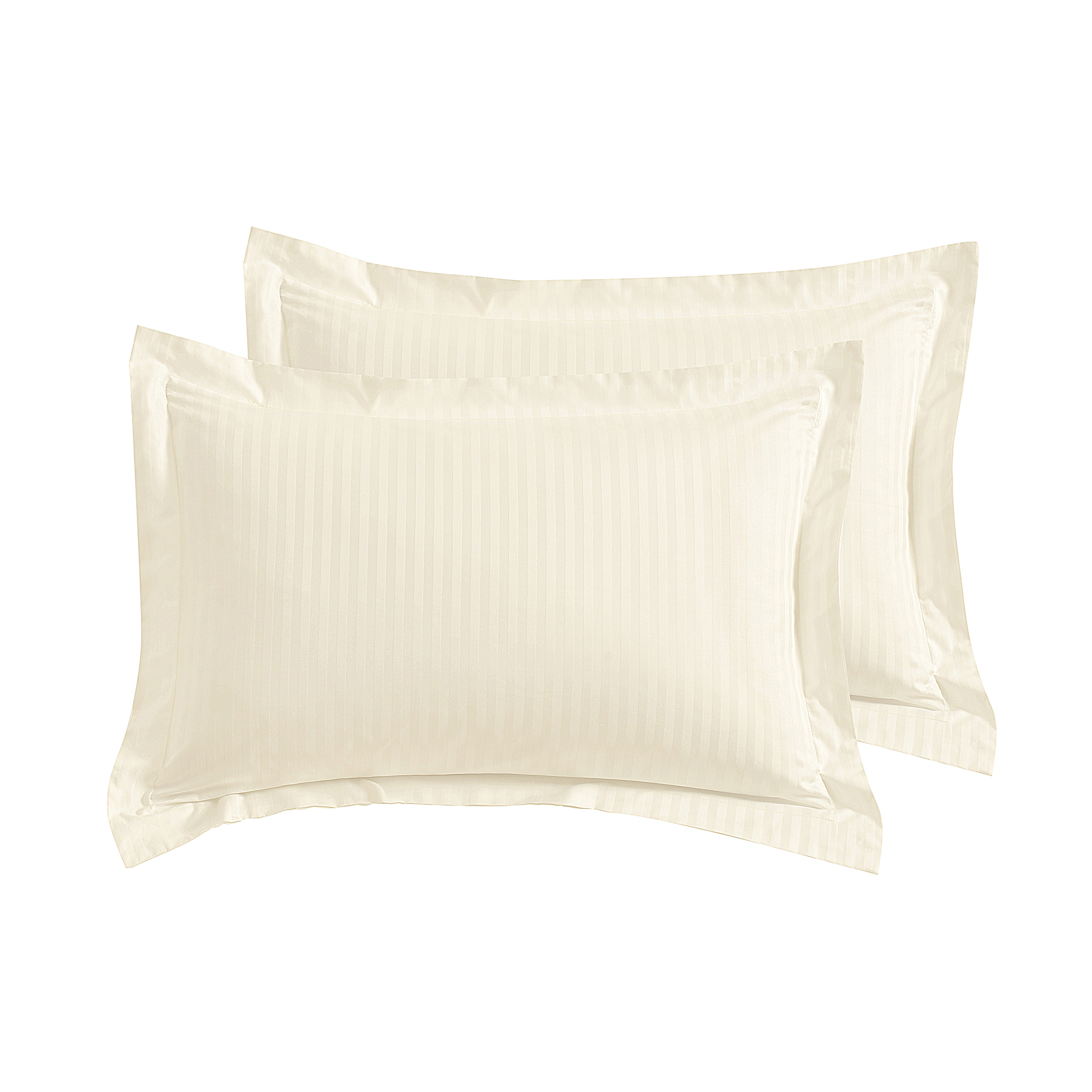 Soft beige pillowcase striped
