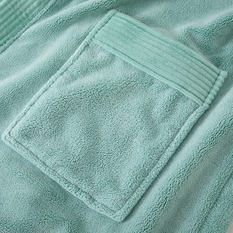 Turquoise Cotton Bathrobe
