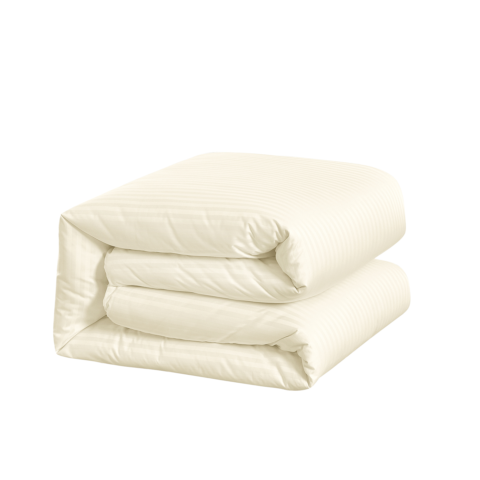 Striped beige cotton double bed blanket duvet