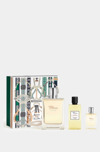 Terre d'hermès eau givrée gift set (3 pcs) eau de parfum