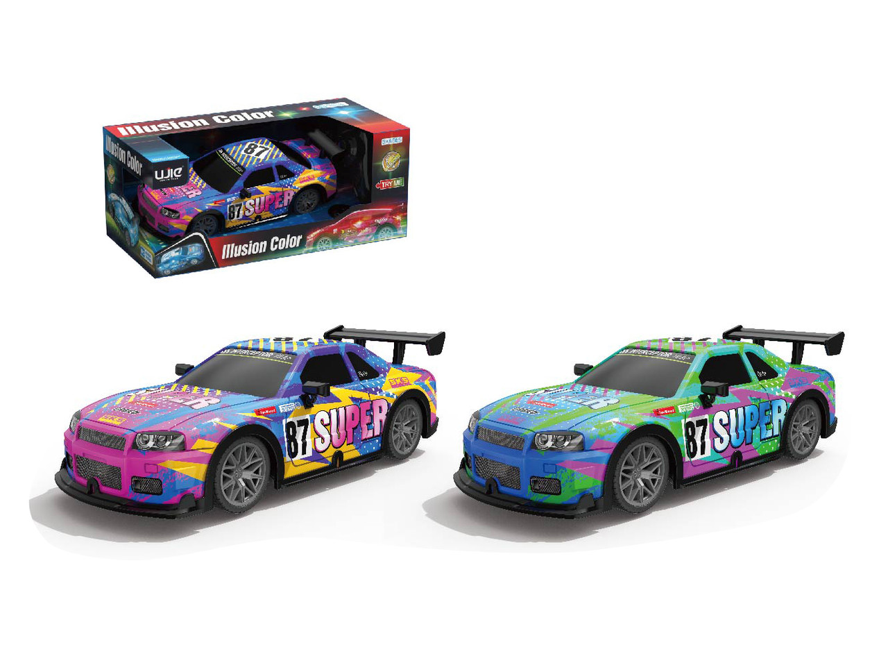  1:22 RC Car with LED Light – 4 Channel (Try Me Button) 