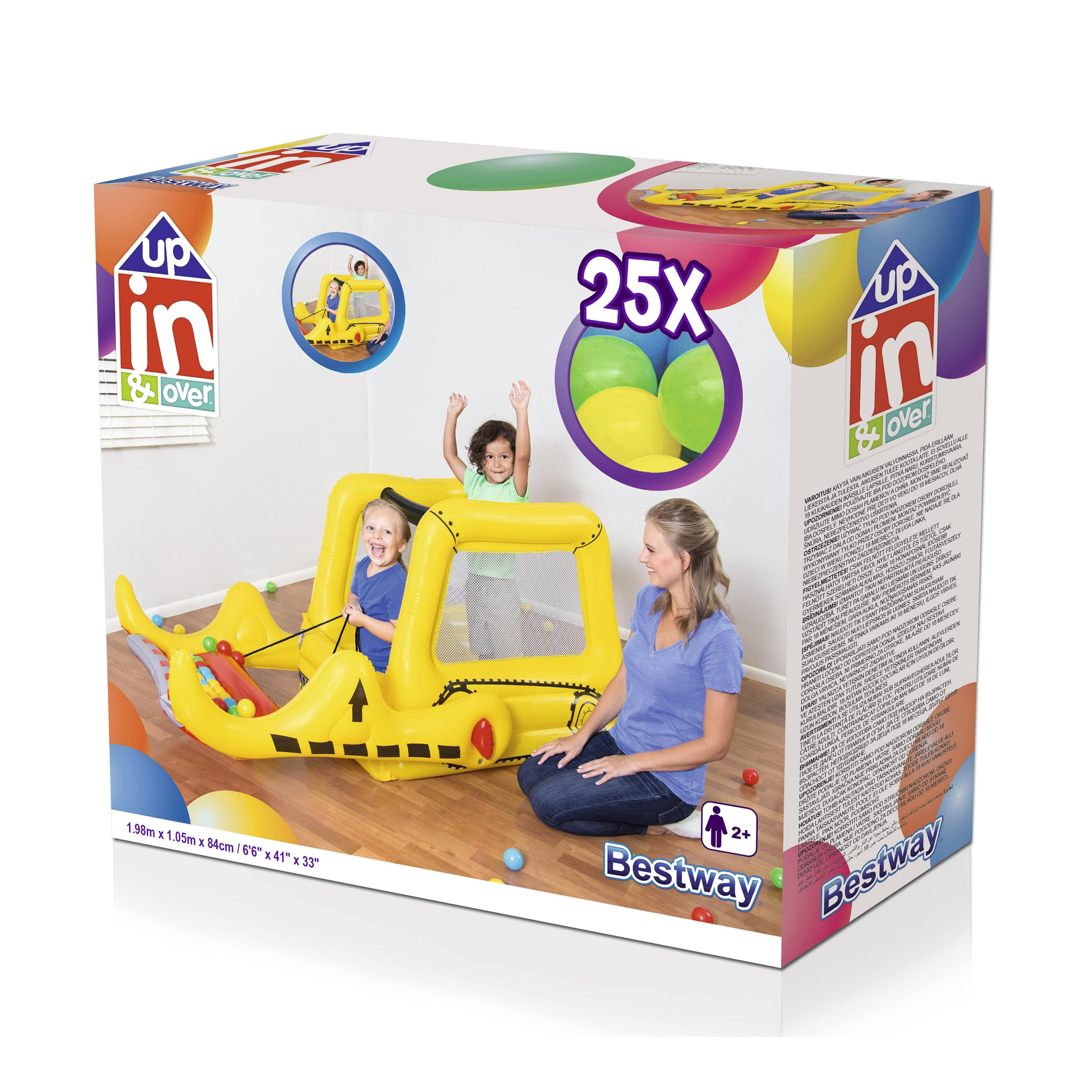  Bestway Bulldozer Ball Pit With Ball 1.98M X 1.05M X 84Cm 26-52278 