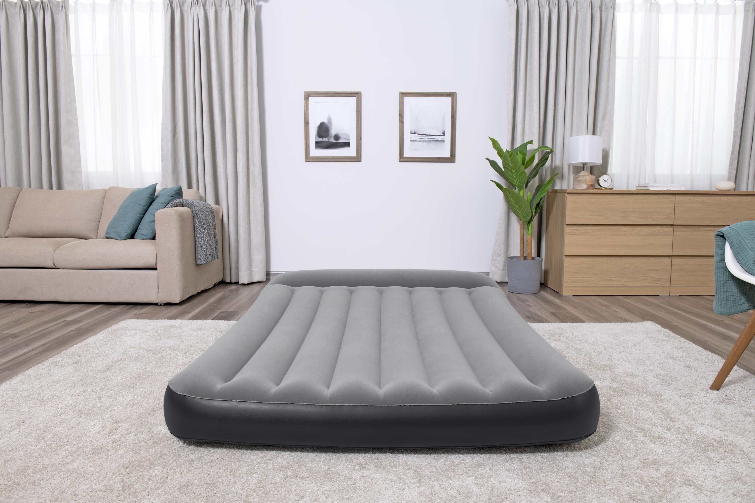 Bestway 1.91M X 1.37M X 30Cm Tritech Airbed Full Built-In Ac Pump 26-67462 