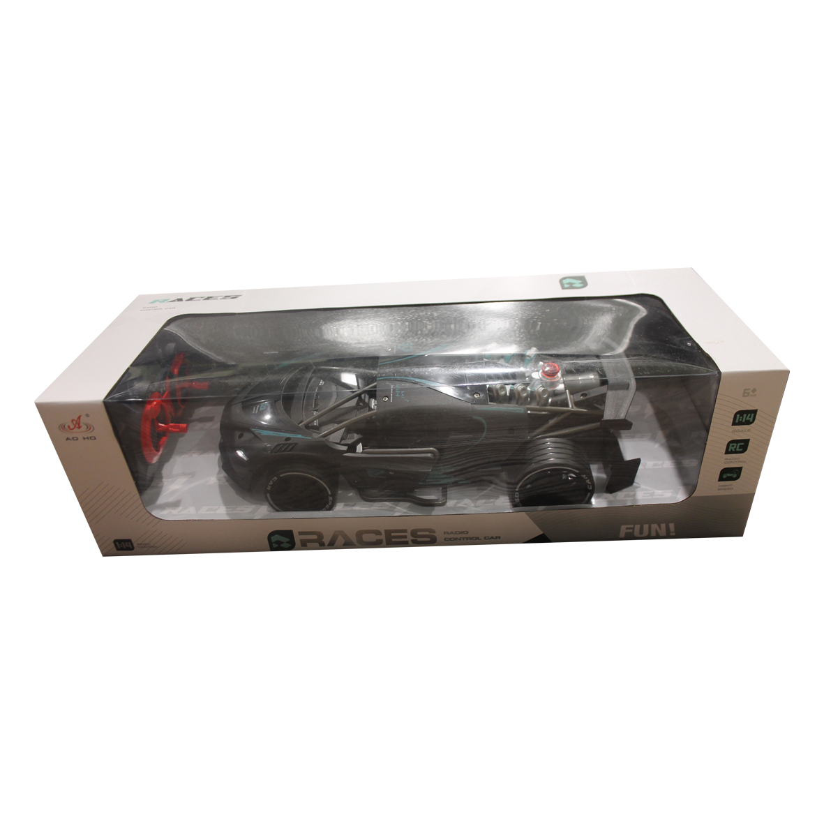  Races R/C Car 1:14 W/Mist Spray & Battery (4CH) 10-2372784B 