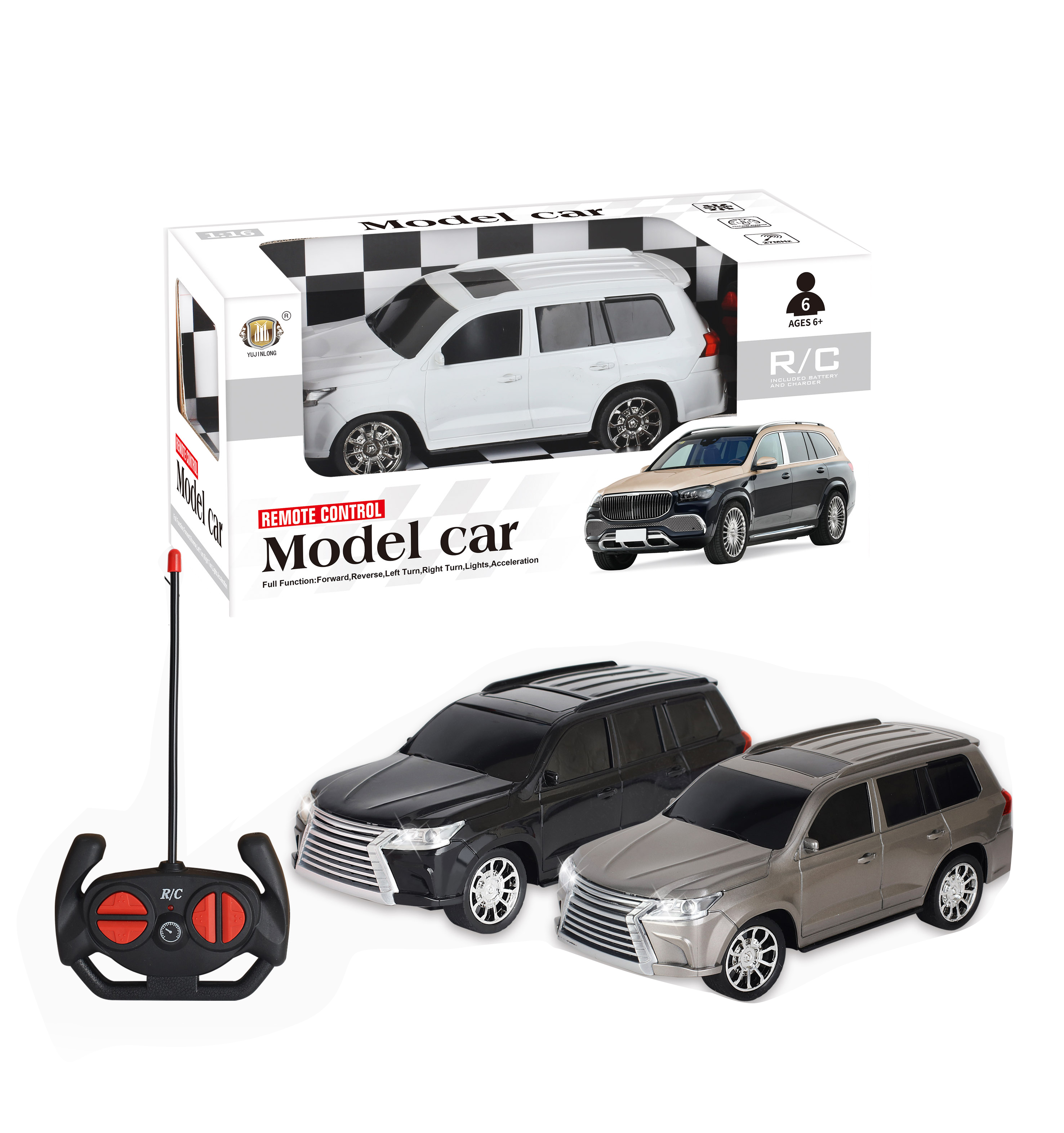  Model Car 1:14 R/C (4CH)W/Light & Battery 2452240W 