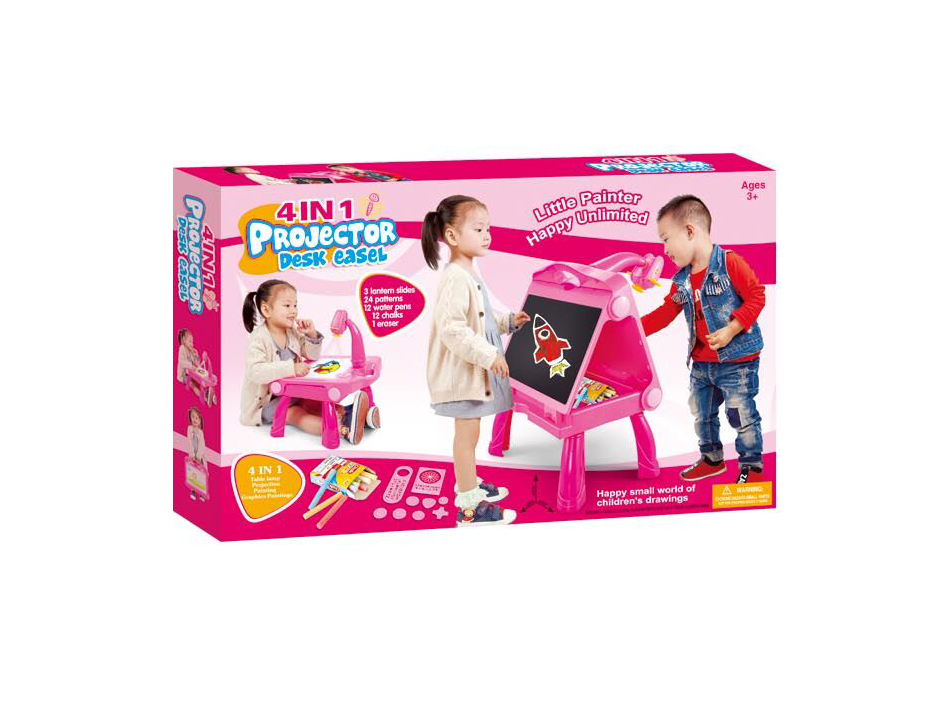  Projector and Drawing Board 4 in 1 23-1452743 Pink 